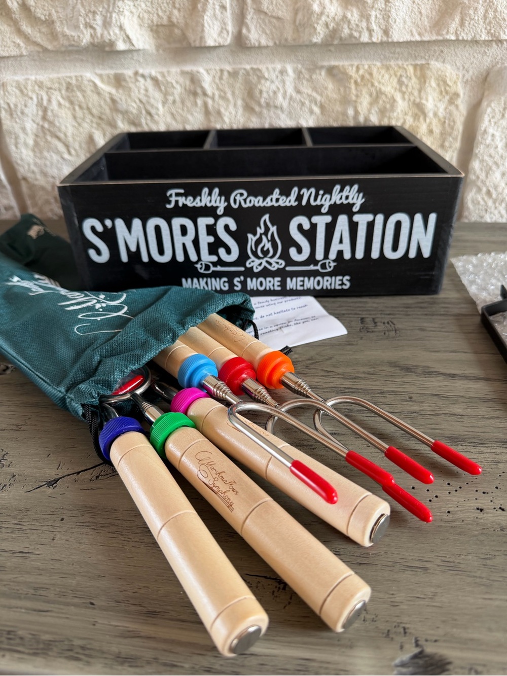 S'Mores Serving Tray for Kitchen - Smores Maker Box for Smores Kit Camping NEW 🔥